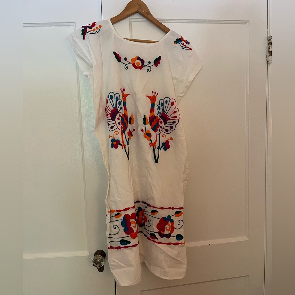 Fun and Colorful Embroidered Dress from Mexico